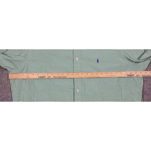 Polo Ralph Lauren Classic Fit Button Down Shirt Men’s XXL Green White Gingham - Picture 7 of 8